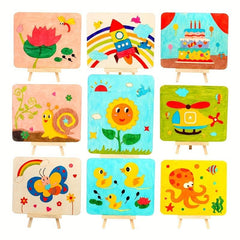 Wooden Board Painting Kit with Stand