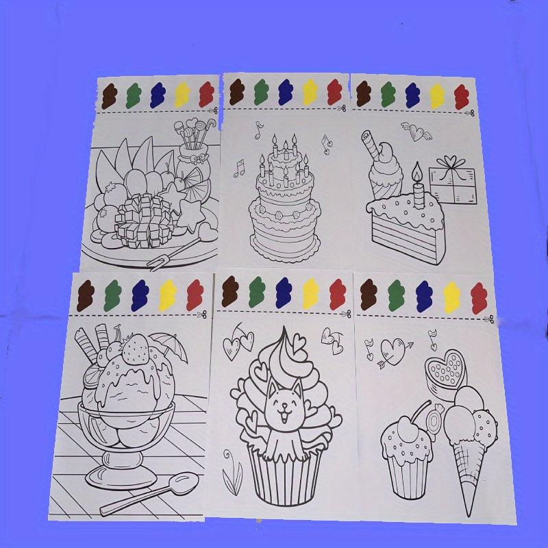 6pcs DIY Magical Watercolor Painting Toy For Kids