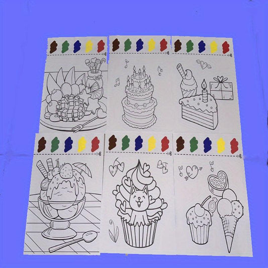 6pcs DIY Magical Watercolor Painting Toy For Kids