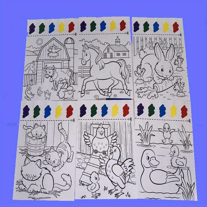 6pcs DIY Magical Watercolor Painting Toy For Kids