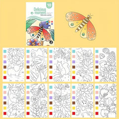 10pcs Watercolor Painting Set Student Coloring And Drawing Book