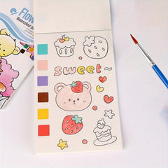 10pcs Watercolor Painting Set Student Coloring And Drawing Book