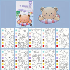 10pcs Watercolor Painting Set Student Coloring And Drawing Book