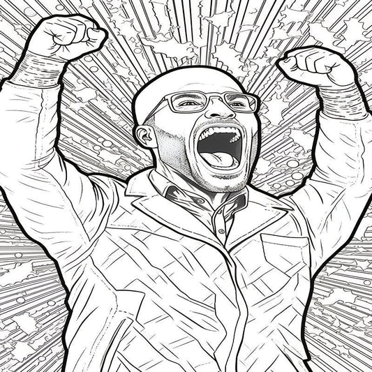 Anxiety Theme Adult Coloring Book - Christmas Halloween Holiday Party Gift