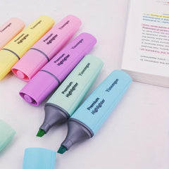 12pcs Large Capacity Highlighter Marker Set for Students & Office Use