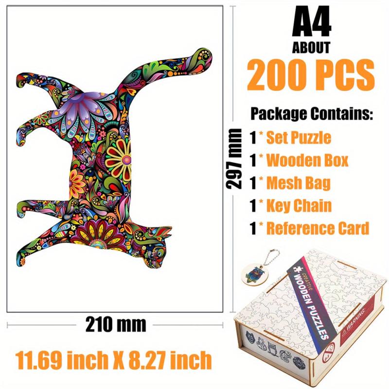 Pride Cat Wood Puzzle in Box