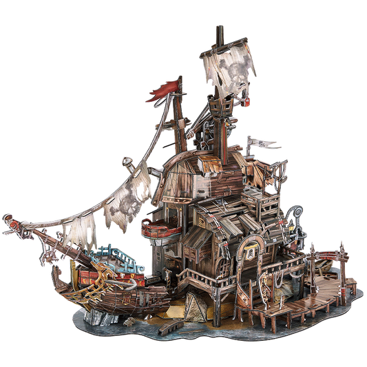 Tortuga Caribbean Pirates Bay 3D Puzzle Adult Brain Teaser