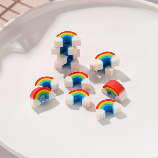30pcs Rainbow Mini Eraser Student Cartoon Halloween Christmas Gift
