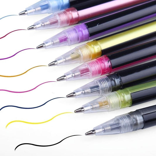 Fluorescent Pen Set Highlighting Pen Coloring Pen 12 Pack