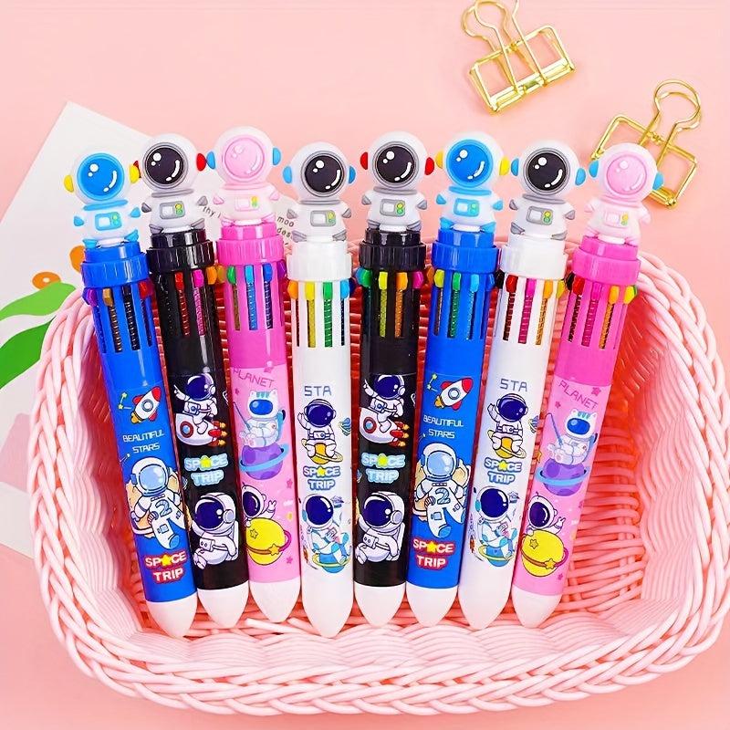 Cartoon 10 Ballpoint Pen Student Handbook School Prizes Office Marker Pen