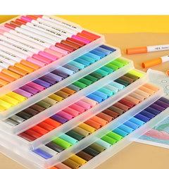 Watercolor Brush Painting Set for Kids, Washable Double Head Pen