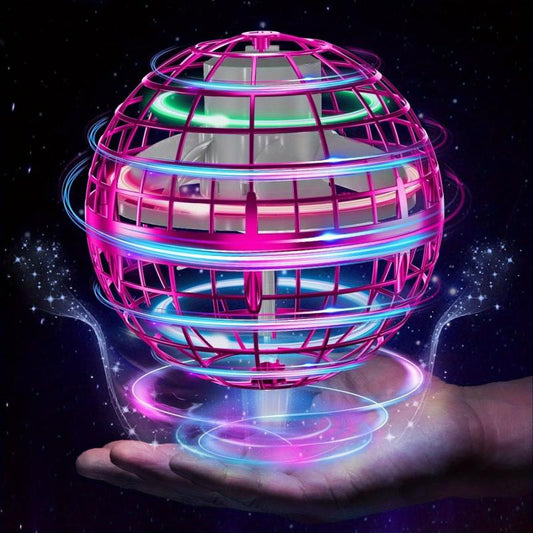 Flying Ball Toy with LED Light Fidget Spinner Mini Drone Toy