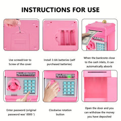Piggy Bank For Kids Password Protection Large Electronic Money Banks