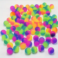 10pcs Rainbow Bouncy Balls Party Favors Halloween Birthday