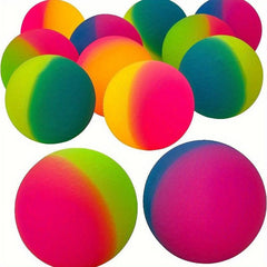 10pcs Rainbow Bouncy Balls Party Favors Halloween Birthday