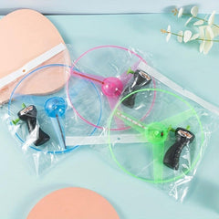 Glitter Pull Wire Flying Saucer Luminous Toy
