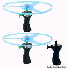 Glitter Pull Wire Flying Saucer Luminous Toy