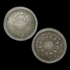 1pc Zodiac Cancer Collection Coin with Coin Capsule