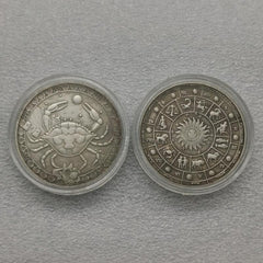 1pc Zodiac Cancer Collection Coin with Coin Capsule