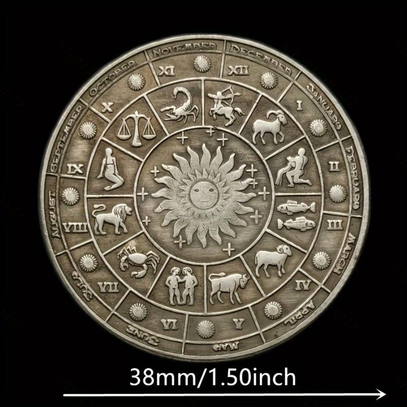 1pc Zodiac Cancer Collection Coin with Coin Capsule