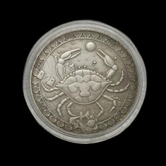 1pc Zodiac Cancer Collection Coin with Coin Capsule