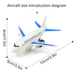Pull Back Aircraft Toy for Boys & Girls No Batteries Needed