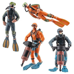 Plastic Seabed Exploration Diver Doll Scene Decoration Toys