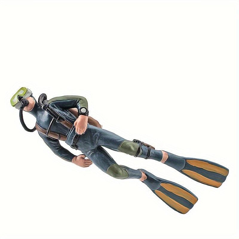 Plastic Seabed Exploration Diver Doll Scene Decoration Toys