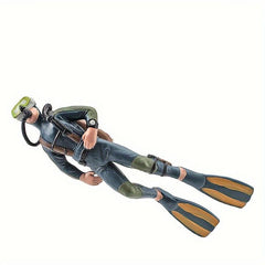 Plastic Seabed Exploration Diver Doll Scene Decoration Toys
