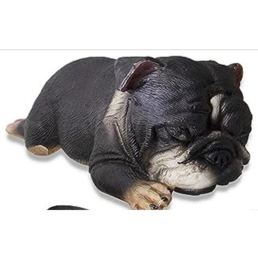 English Bulldog Statue Set Sleeping Toy Dogs