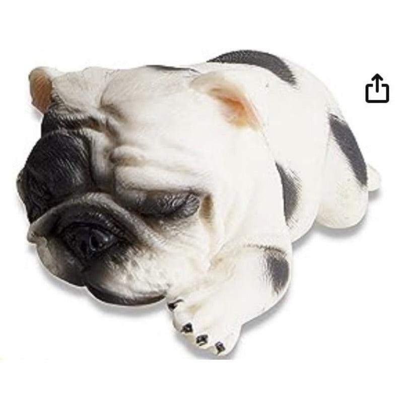 English Bulldog Statue Set Sleeping Toy Dogs