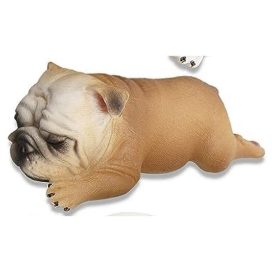 English Bulldog Statue Set Sleeping Toy Dogs