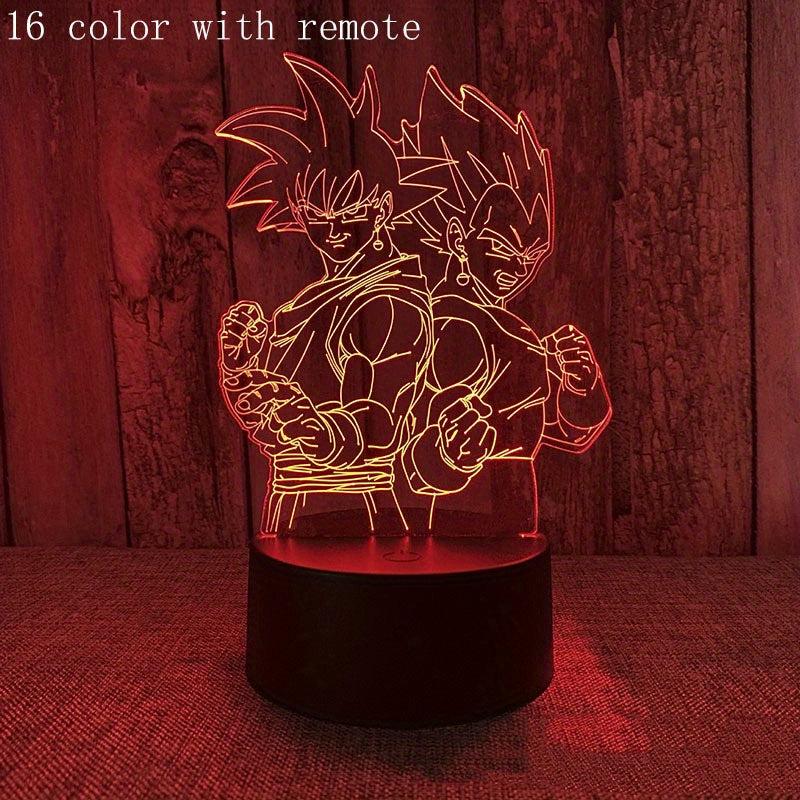 3D Led Night Light For Kid Anime Home Bedroom Sunset Lamp