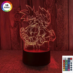 3D Led Night Light For Kid Anime Home Bedroom Sunset Lamp