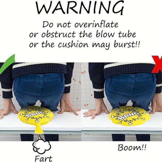 3 Pieces Whoopee Cushions Set Children's Prank Toys 10-32 cm
