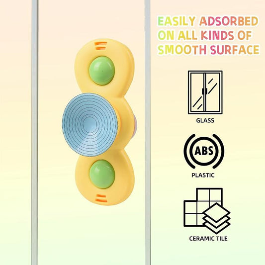3pcs Suction Cup Spinner Toys for 1-3 Year Olds
