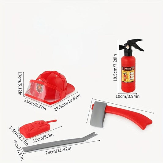 Kids Firefighter Dress Up Costume Set