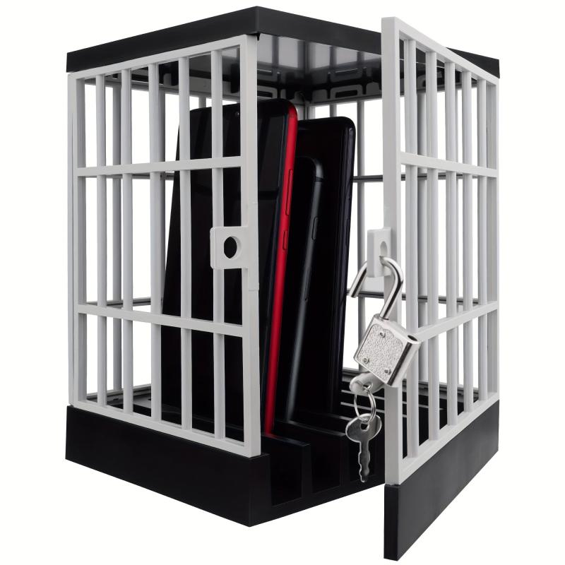 Mobile Phone Jail Cell Phones Prison Lock Up Safe Smartphone Stand Holders