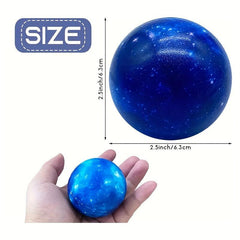 2PCS Space Theme Stress Balls 6.35cm Foam Squeeze Children Finger Exercise