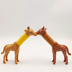 Sensory Toy Elastic Spring Tube Giraffe Decompression Toy