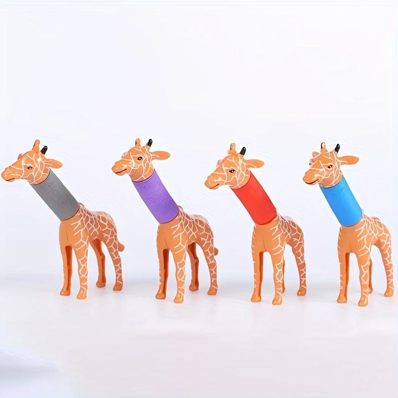 Sensory Toy Elastic Spring Tube Giraffe Decompression Toy