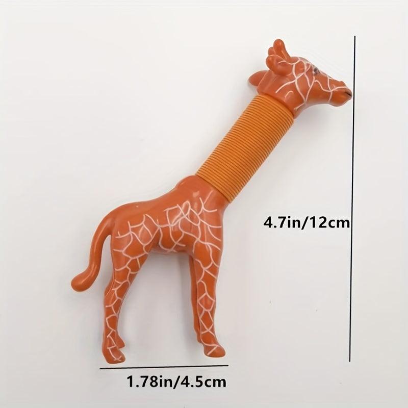Sensory Toy Elastic Spring Tube Giraffe Decompression Toy