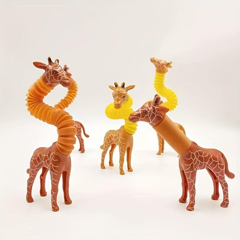 Sensory Toy Elastic Spring Tube Giraffe Decompression Toy