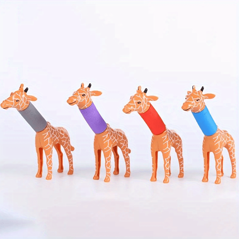 Sensory Toy Elastic Spring Tube Giraffe Decompression Toy