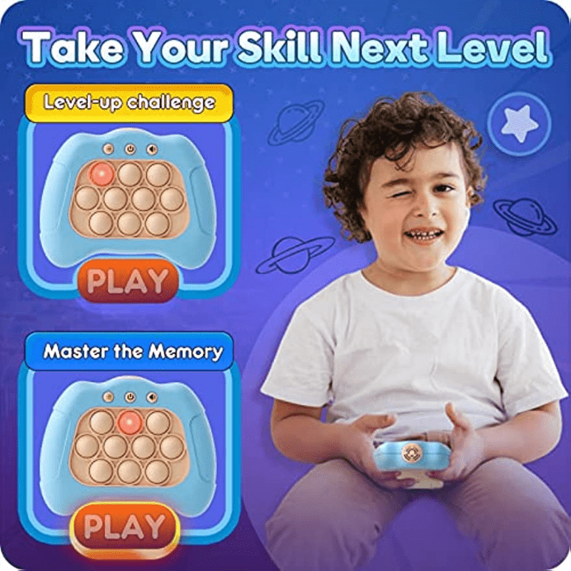 Electronic Fidget Pop Quick Bubble Game Toy For Kids
