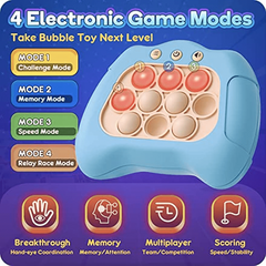 Electronic Fidget Pop Quick Bubble Game Toy For Kids