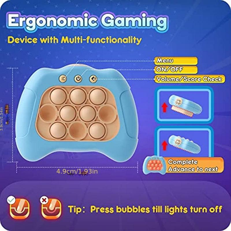Electronic Fidget Pop Quick Bubble Game Toy For Kids