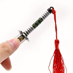 Anime Metal Sword Keychains Anime Props Collection
