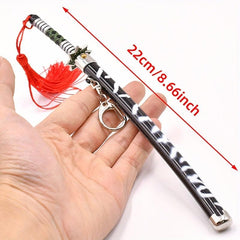Anime Metal Sword Keychains Anime Props Collection
