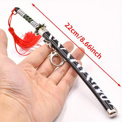 Anime Metal Sword Keychains Anime Props Collection